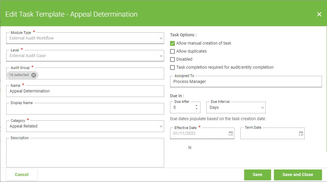 screenshot of MDaudit Enterprise